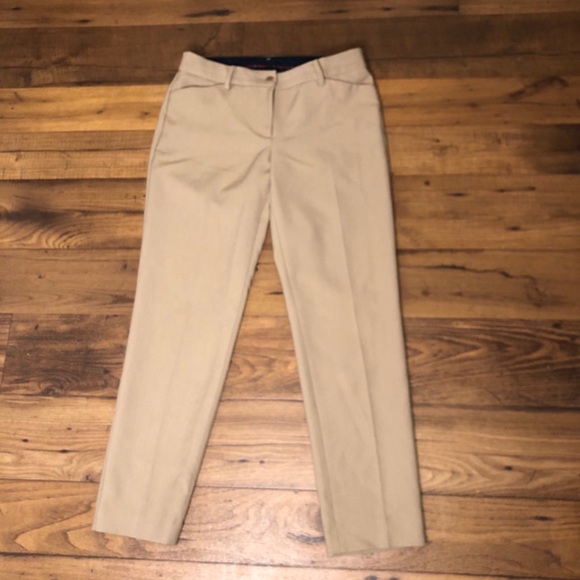 TALBOTS HAMPSHIRE ANKLE PANTS- Toasted Coconut 4 - Picture 2 of 7